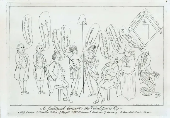 Framed Print : A political concert; the vocal parts by 1. Miss America, 2