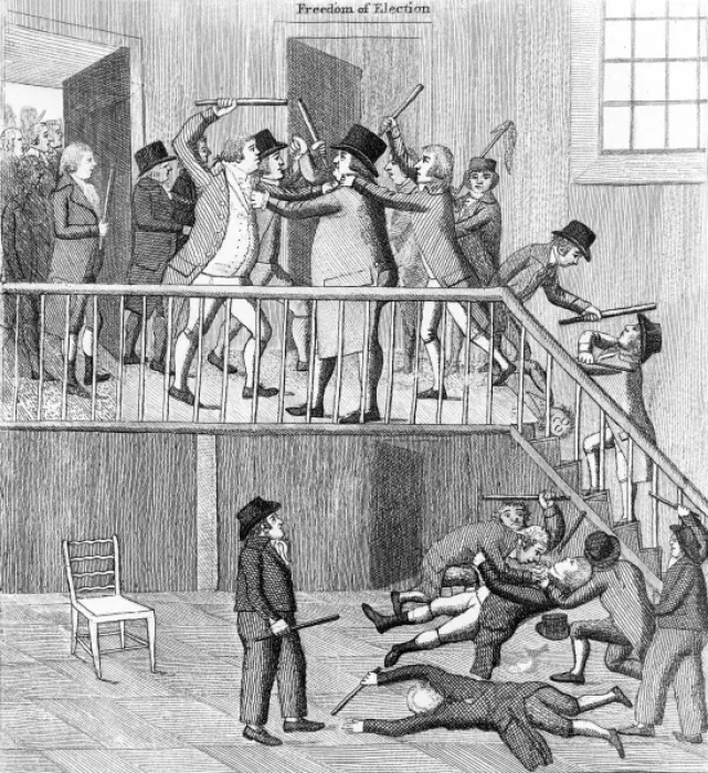 Framed Print : A political discussion Framed Print : A political discussion