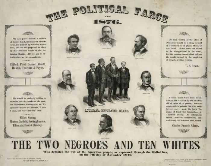 Framed Print : The political farce of 1876 Framed Print : The political farce of 1876