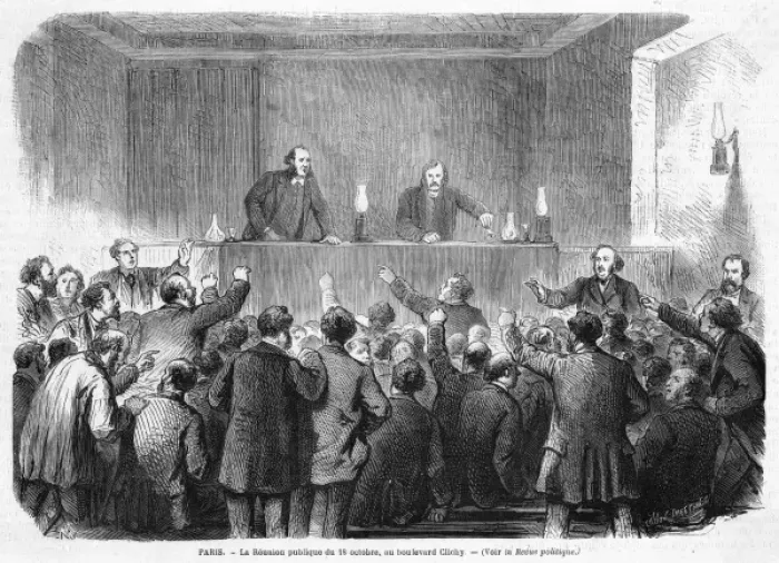 Framed Print : Political Meeting Framed Print : Political Meeting