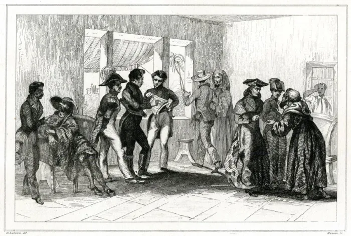 Framed Print : A Political Reunion at Pernambuco 1835 Framed Print : A Political Reunion at Pernambuco 1835