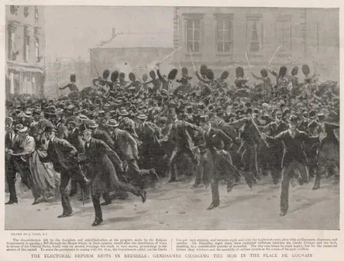 Framed Print : Political Riots