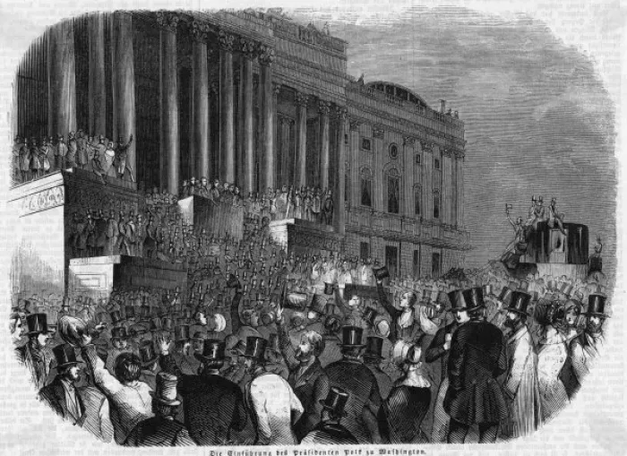 Framed Print : Polk Inaugurated 1845 Framed Print : Polk Inaugurated 1845