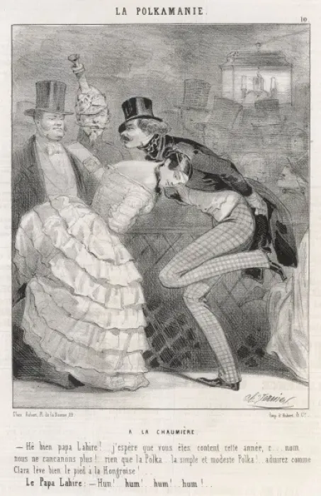 Framed Print : Polka Disapproved 1844 Framed Print : Polka Disapproved 1844