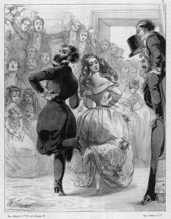 Framed Print : Polka Mania, 1844 Framed Print : Polka Mania, 1844
