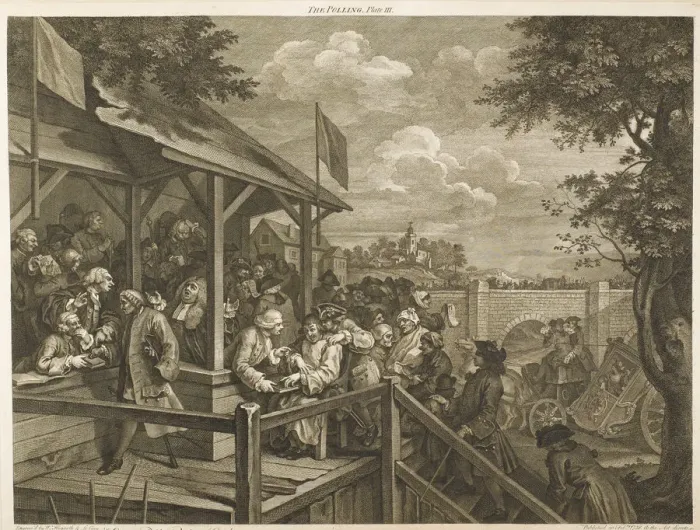 Framed Print : The Polling, Voting at an election by William Hogarth Framed Print : The Polling, Voting at an election by William Hogarth