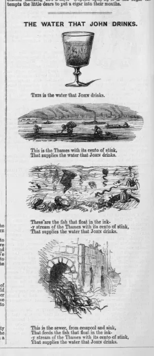 Framed Print : Pollution / Punch, 1849 Framed Print : Pollution / Punch, 1849