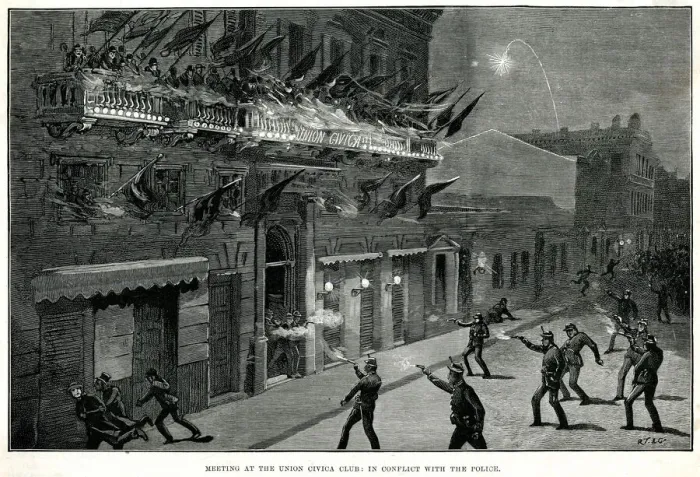 Framed Print : Polticial Riots in Buenos Aires Framed Print : Polticial Riots in Buenos Aires