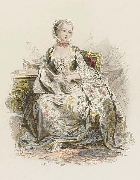 POMPADOUR. JEANNE-ANTOINETTE POISSON, madame de POMPADOUR, mistress of Louis XV