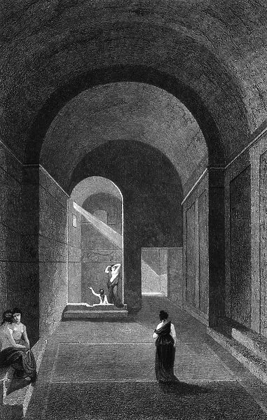 Pompeii Frigidarium. A reconstructed view of the frigidarium 
