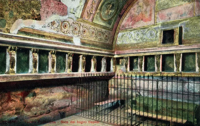 Framed Print : Pompeii - Terme del Foro - Sala dei bagni tiepidi Framed Print : Pompeii - Terme del Foro - Sala dei bagni tiepidi
