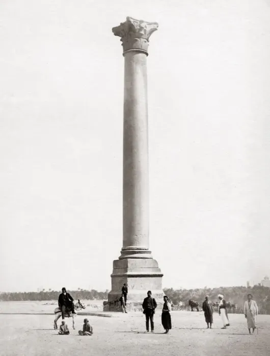 Framed Print : Pompeys Pillar / Column, Alexandria, Egypt, c. 1870 s Framed Print : Pompeys Pillar / Column, Alexandria, Egypt, c. 1870 s