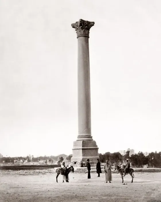 Framed Print : Pompeys Pillar, Roman column in Alexandria, Egypt Framed Print : Pompeys Pillar, Roman column in Alexandria, Egypt