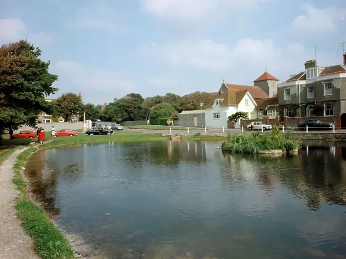 Framed Print : The pond, Rottingdean Framed Print : The pond, Rottingdean