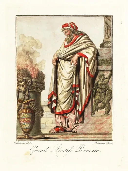 Framed Print : Ponitifex maximus or chief high priest, ancient Rome Framed Print : Ponitifex maximus or chief high priest, ancient Rome
