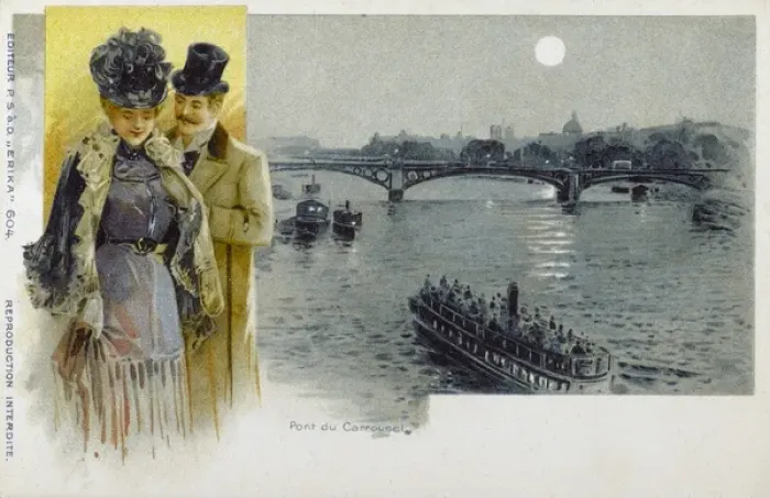 Framed Print : Pont de Carrousel, Paris, France Framed Print : Pont de Carrousel, Paris, France