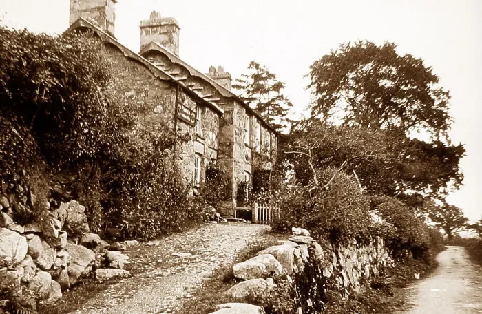 Framed Print : Pont Dolgarrog Lord Newborough Inn Victorian period Framed Print : Pont Dolgarrog Lord Newborough Inn Victorian period