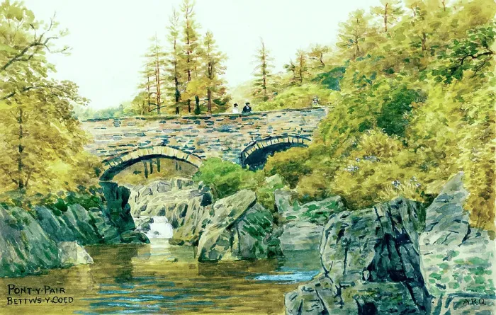 Framed Print : Pont Y Pair Bridge, Betws y Coed, Conwy, Wales Framed Print : Pont Y Pair Bridge, Betws y Coed, Conwy, Wales