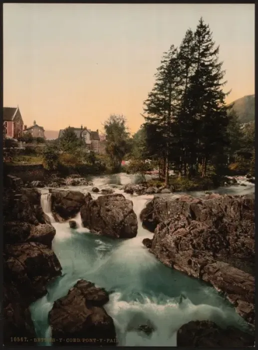 Framed Print : Pont-y-Pair II, Bettws-y-Coed (i. e. Betws), Wales Framed Print : Pont-y-Pair II, Bettws-y-Coed (i. e. Betws), Wales
