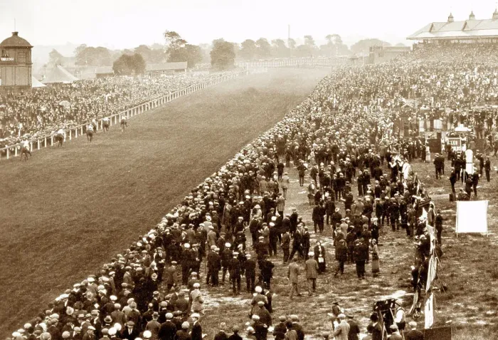 Framed Print : Pontefract Race Course probably 1920s Framed Print : Pontefract Race Course probably 1920s