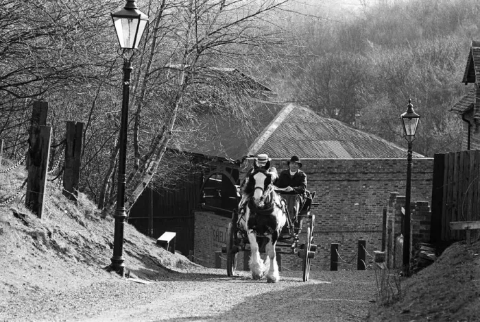 Framed Print : Pony and trap, Blists Hill, Shropshire Framed Print : Pony and trap, Blists Hill, Shropshire