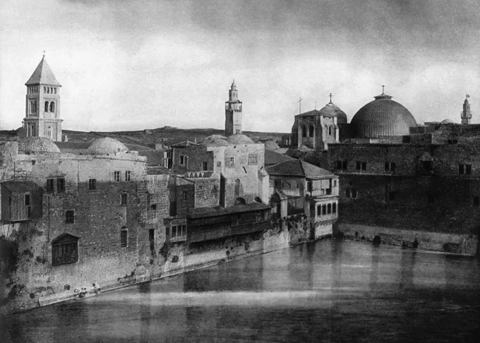 Framed Print : Pool of Hezekiah, Jerusalem Framed Print : Pool of Hezekiah, Jerusalem