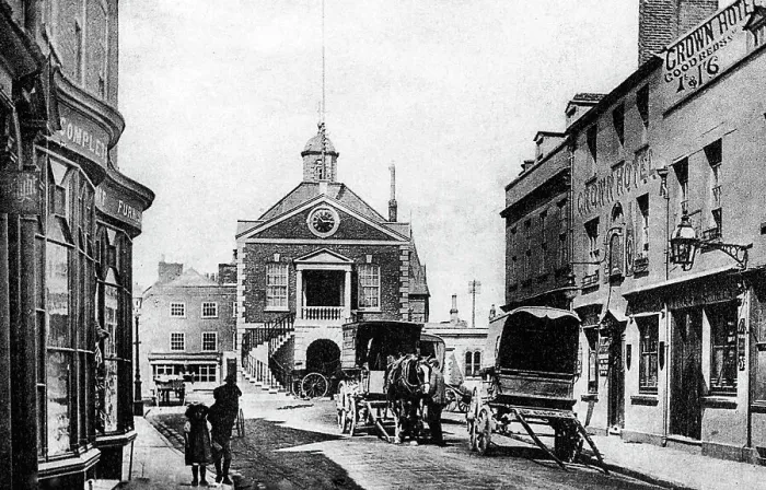 Framed Print : Poole Market Street early 1900s Framed Print : Poole Market Street early 1900s