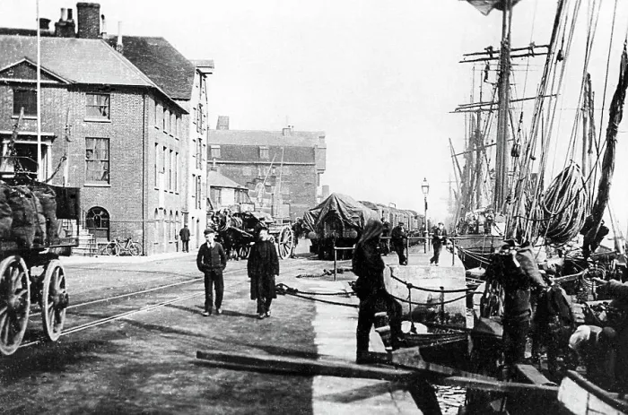 Framed Print : Poole The Quay early 1900s Framed Print : Poole The Quay early 1900s