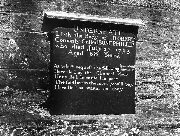 A POOR MAN'S EPITAPH