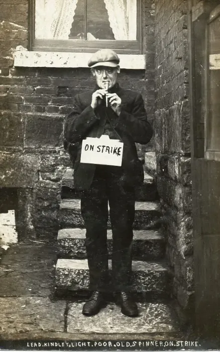 Framed Print : A Poor old Lancashire Spinner on Strike Framed Print : A Poor old Lancashire Spinner on Strike