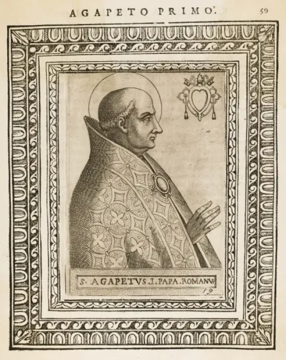Framed Print : Pope Agapetus I Framed Print : Pope Agapetus I