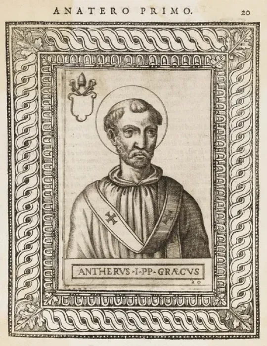 Framed Print : Pope Anterus Framed Print : Pope Anterus