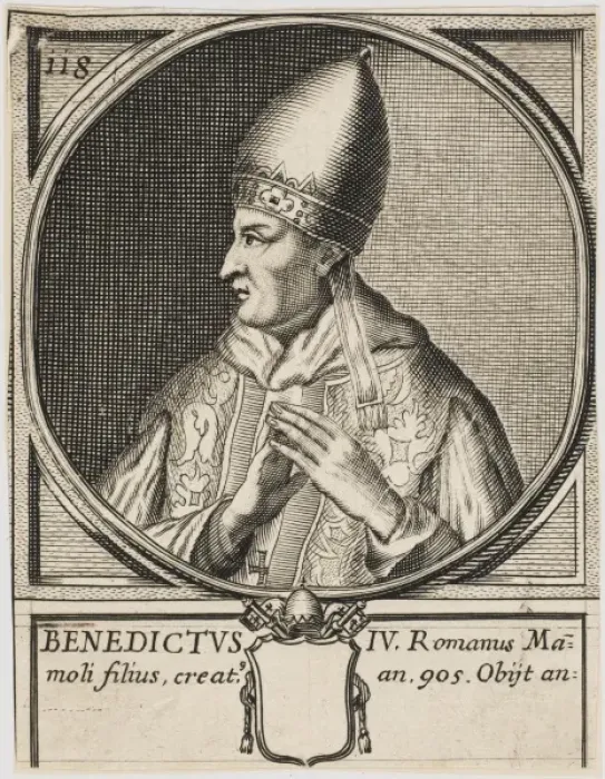 Framed Print : Pope Benedictus IV Framed Print : Pope Benedictus IV
