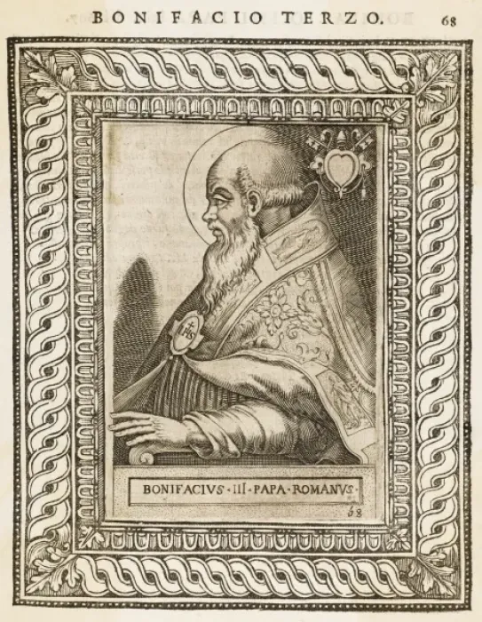 Framed Print : Pope Bonifacius III Framed Print : Pope Bonifacius III