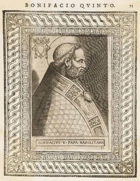 Framed Print : Pope Bonifacius V Framed Print : Pope Bonifacius V