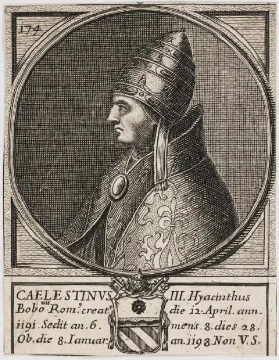 Framed Print : Pope Caelestinus III Framed Print : Pope Caelestinus III