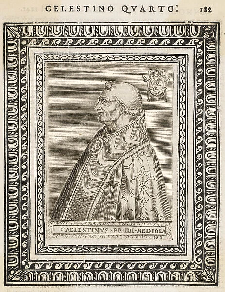 POPE CAELESTINUS IV (Goffredo Castiglione) Date: reigned 1241