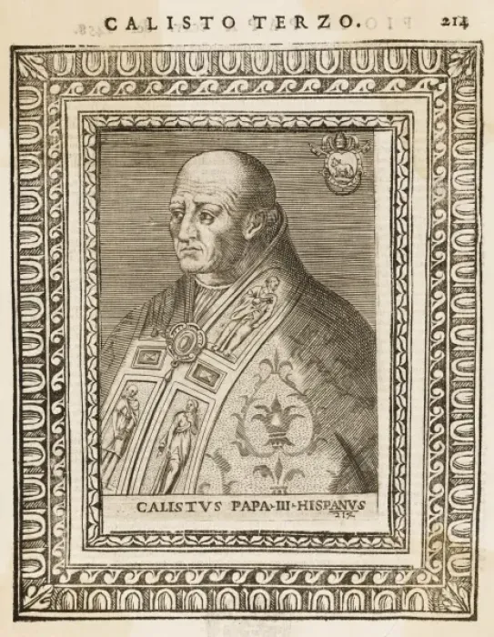 Framed Print : Pope Callistus III Framed Print : Pope Callistus III