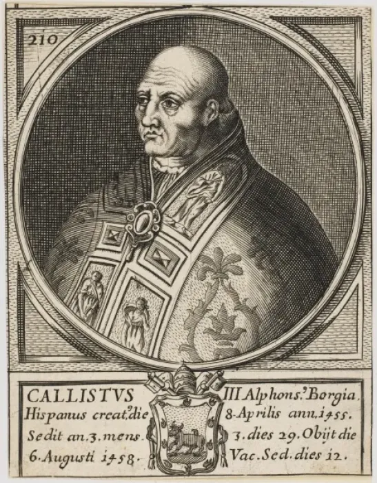 Framed Print : Pope Callistus III Framed Print : Pope Callistus III