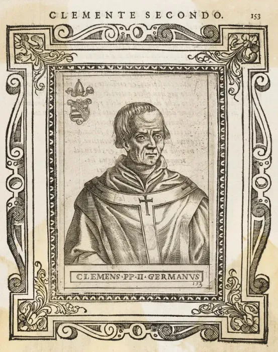 Framed Print : POPE CLEMENS II (Suidger) Date: reigned 1046 - 1047 Framed Print : POPE CLEMENS II (Suidger) Date: reigned 1046 - 1047