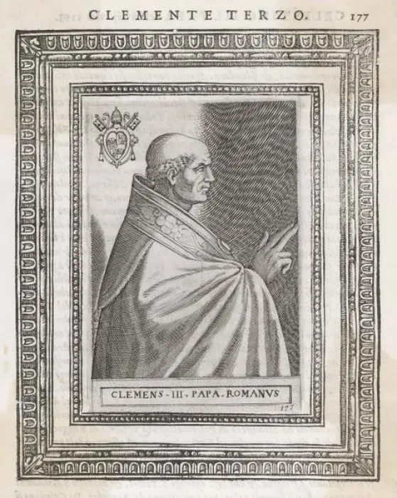 Framed Print : Pope Clemens III Framed Print : Pope Clemens III