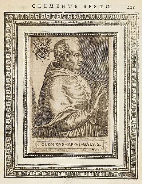 Pope Clemens VI. POPE CLEMENS VI (Pierre Roger) resided at Avignon