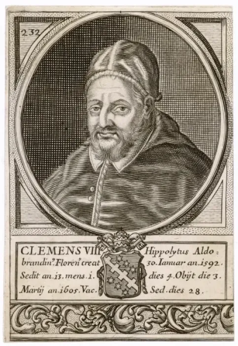 Framed Print : Pope Clemens VIII Framed Print : Pope Clemens VIII