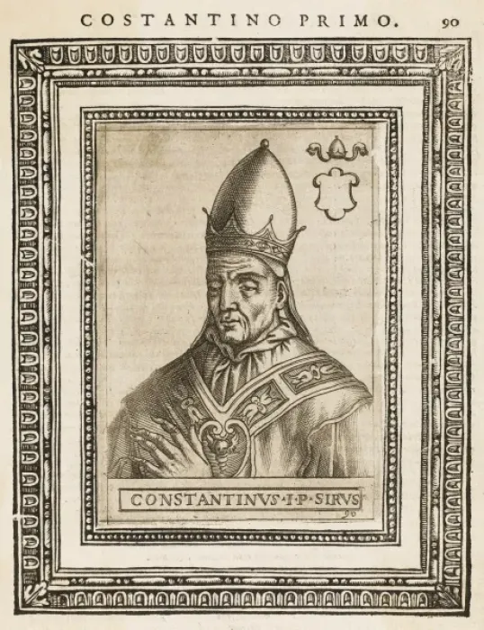 Framed Print : Pope Constantinus Framed Print : Pope Constantinus