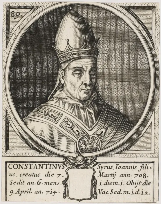Framed Print : Pope Constantinus 708 - 715 Framed Print : Pope Constantinus 708 - 715