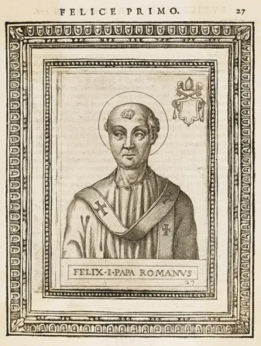 Framed Print : Pope Felix I Framed Print : Pope Felix I