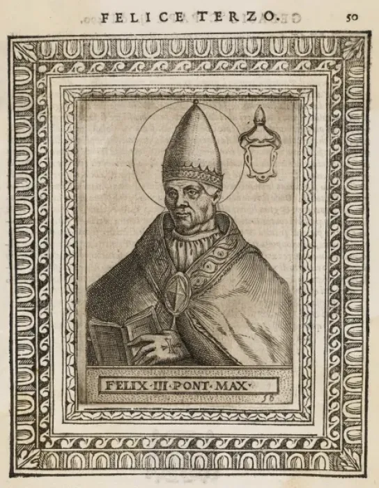 Framed Print : Pope Felix III / II Framed Print : Pope Felix III / II