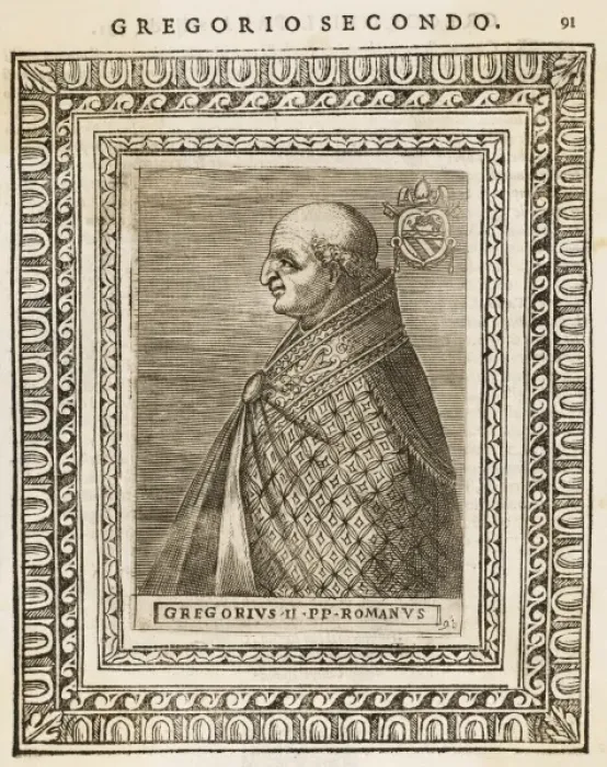 Framed Print : Pope Gregorius II Framed Print : Pope Gregorius II