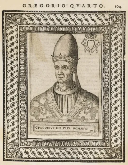 Framed Print : Pope Gregorius IV Framed Print : Pope Gregorius IV