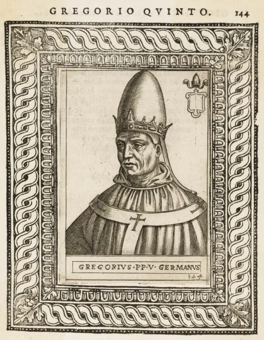 Framed Print : Pope Gregorius V Framed Print : Pope Gregorius V